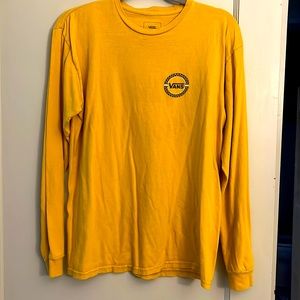 Long Sleeve Mustard Vans Tshirt. Size Medium. Classic fit